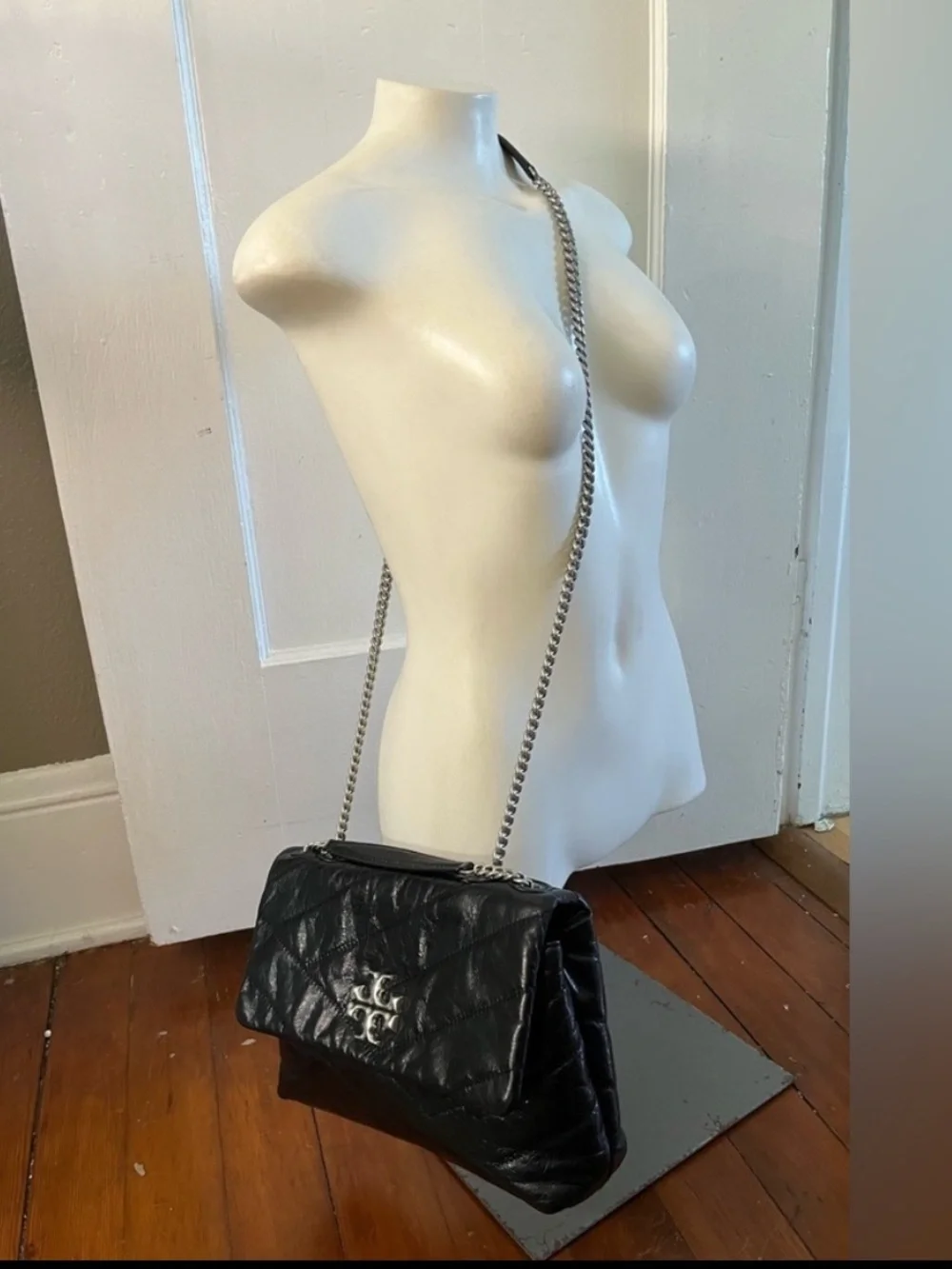 Kira Chevron Textured Medium Convertible Shoulder Bag
